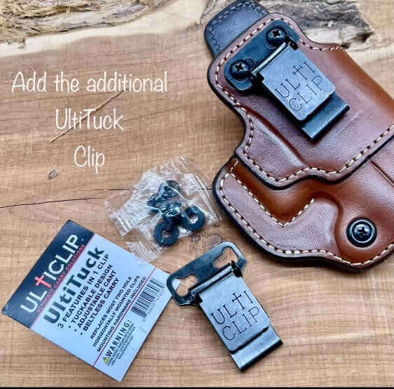 *Made to Order* LH/RH IWB for Bond Arms Metal Belt Clip "Don't Tread on Me" or "2A 1776"