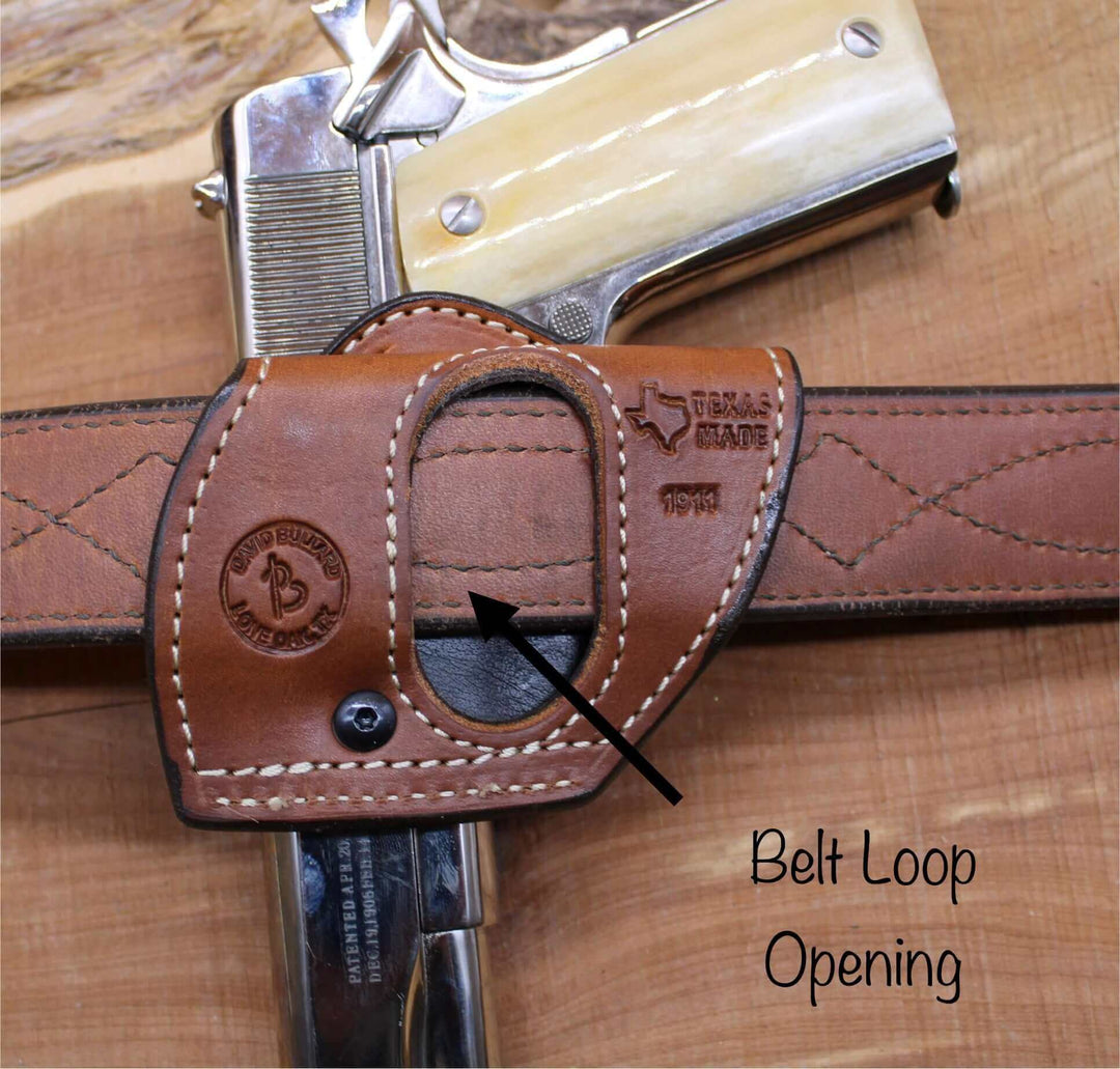 *In Stock* RH BBQ Holster Basket Weave for 1911 Saddle Oil Finish