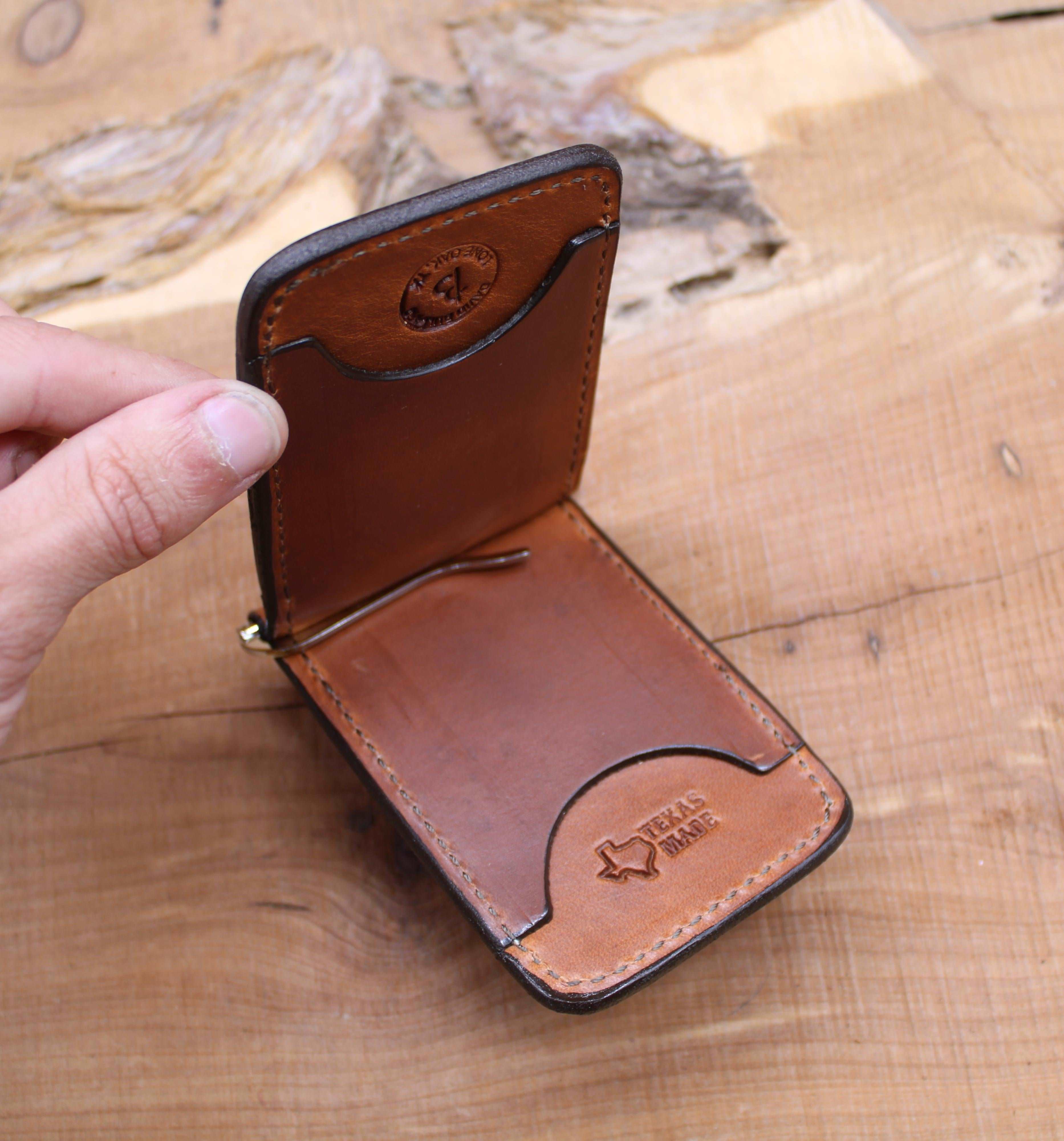 *In Stock* Front Pocket Money Clip Wallet Saddle Oil Finish