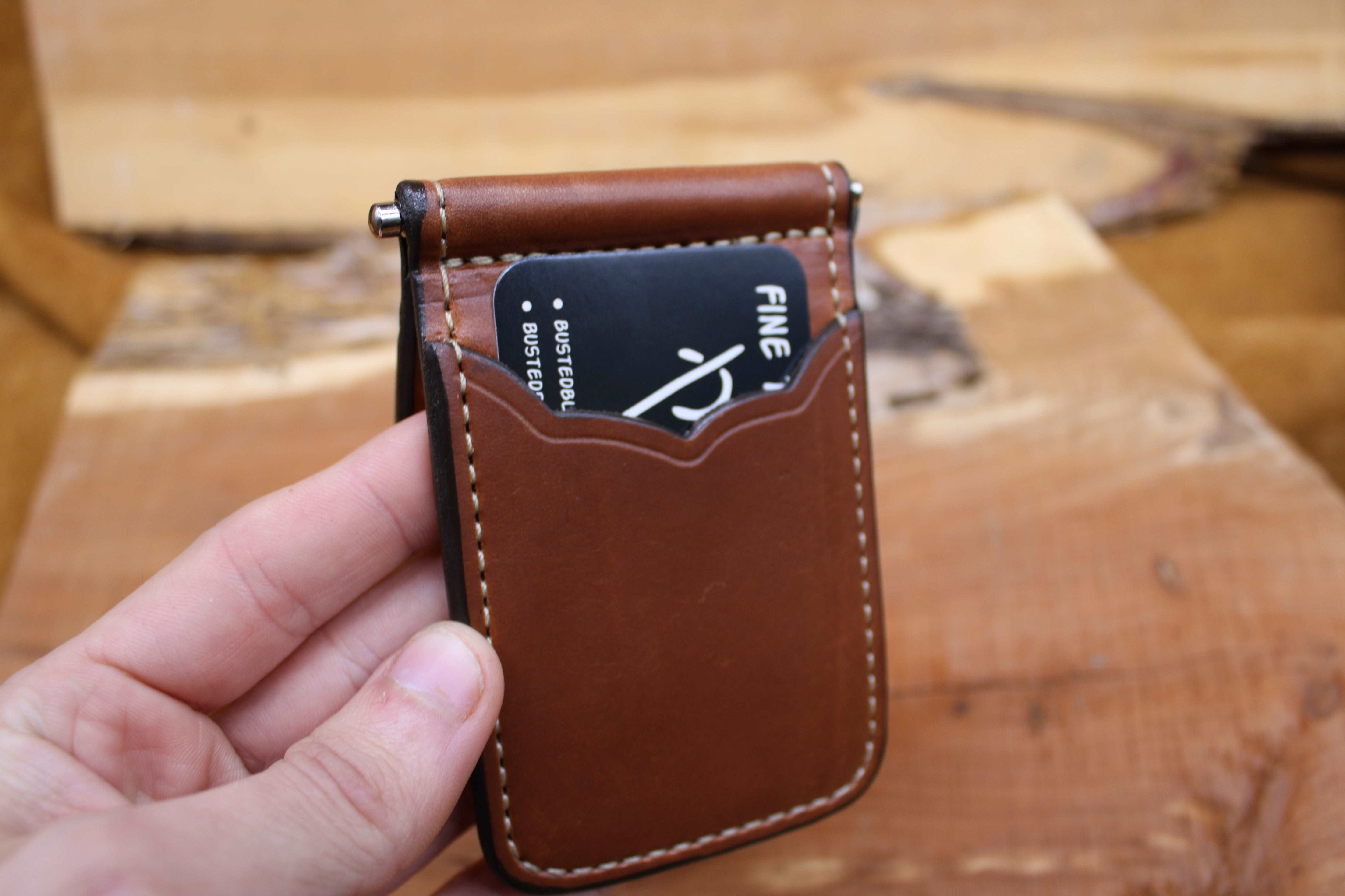 *In Stock* Front Pocket Money Clip Wallet Saddle Oil Finish