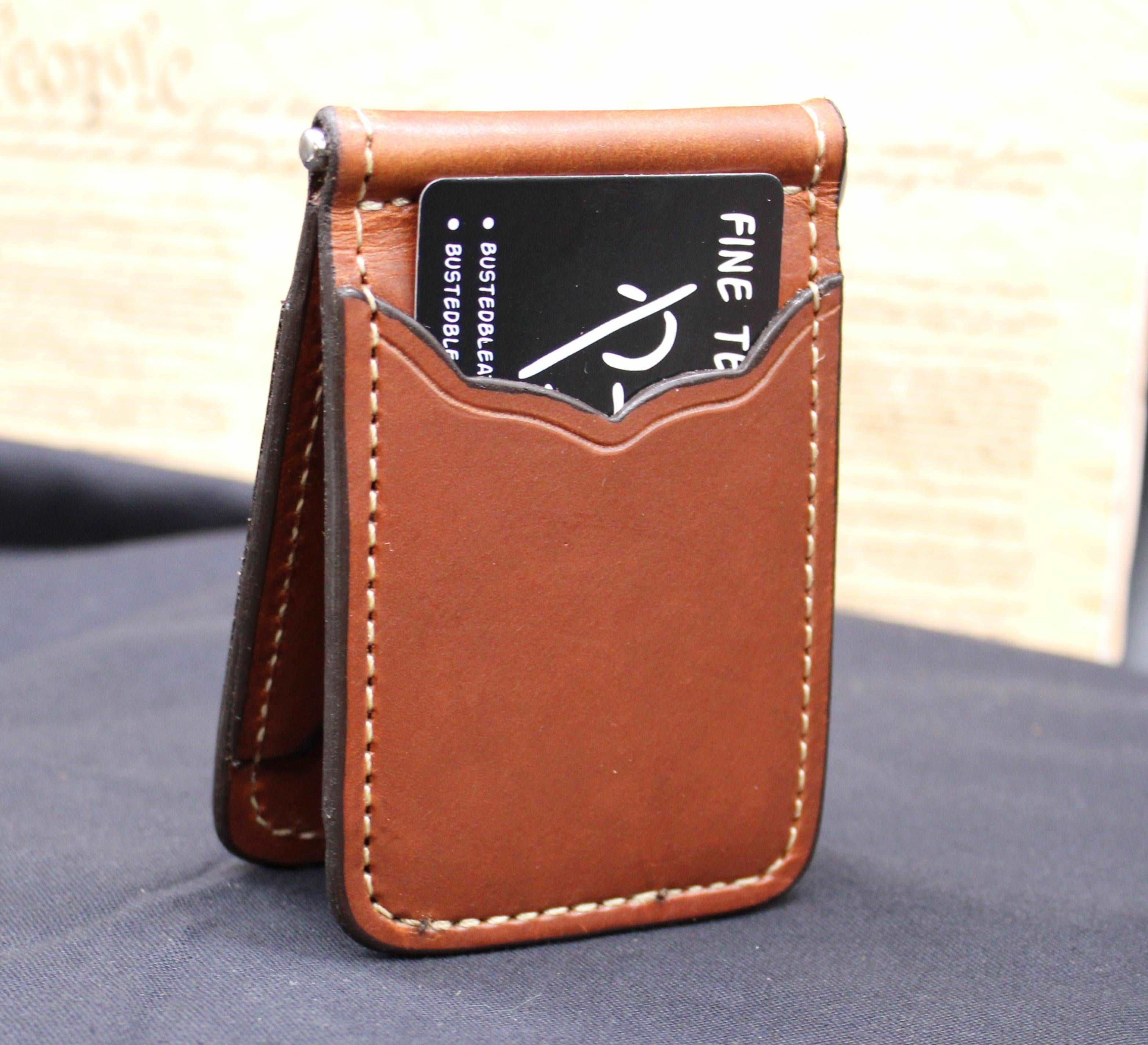 *In Stock* Front Pocket Money Clip Wallet Saddle Oil Finish