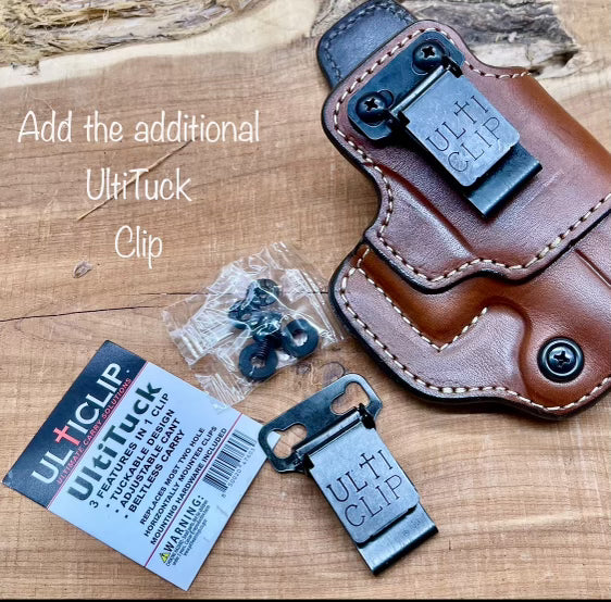 *Made to Order* LH/RH IWB for 1911 w/Metal Belt Clip "Don't Tread on Me or 2A 1776"