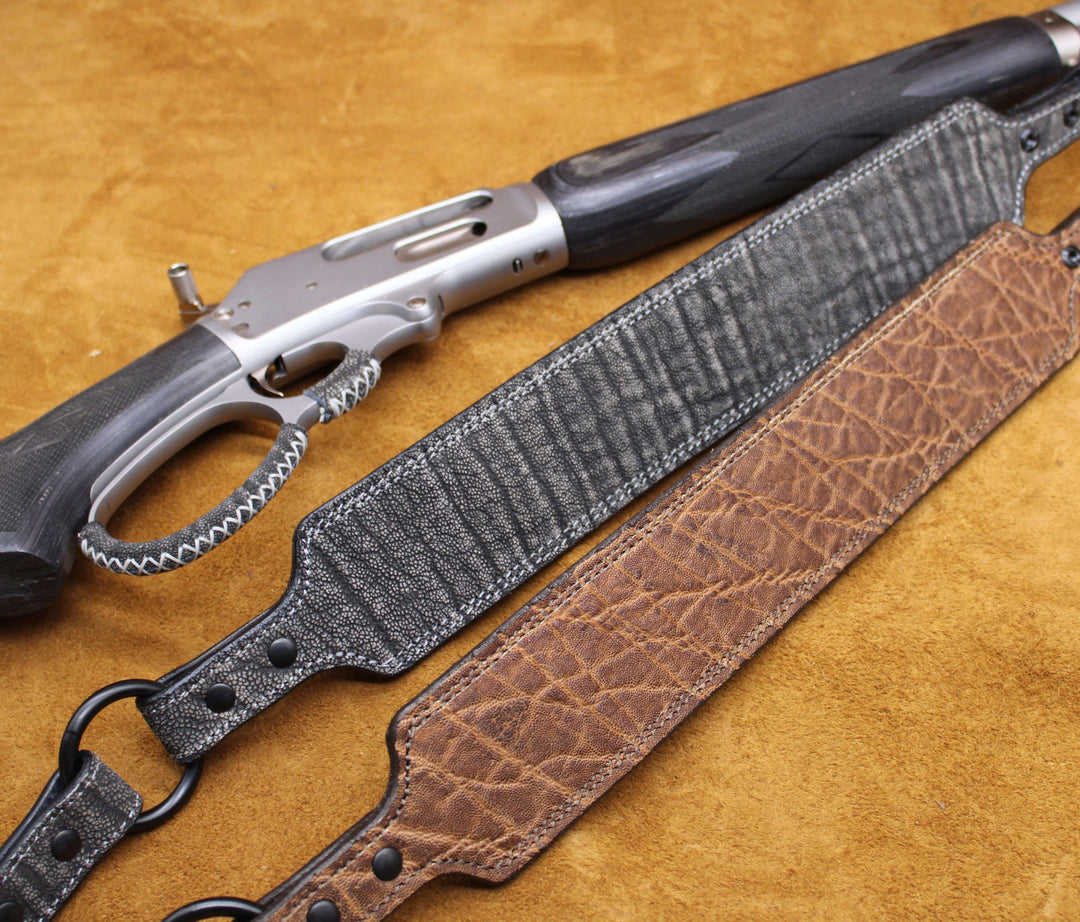 *In Stock* Exotic Rifle Sling Safari Brown Elephant w/ Brown