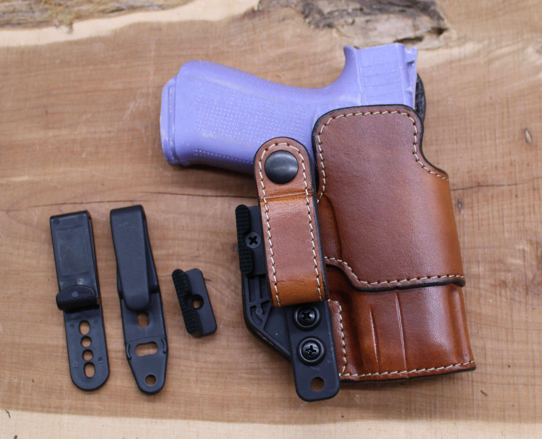 *In Stock* RH Tuckable IWB Saddle Oil Finish for Glock 43X MOS