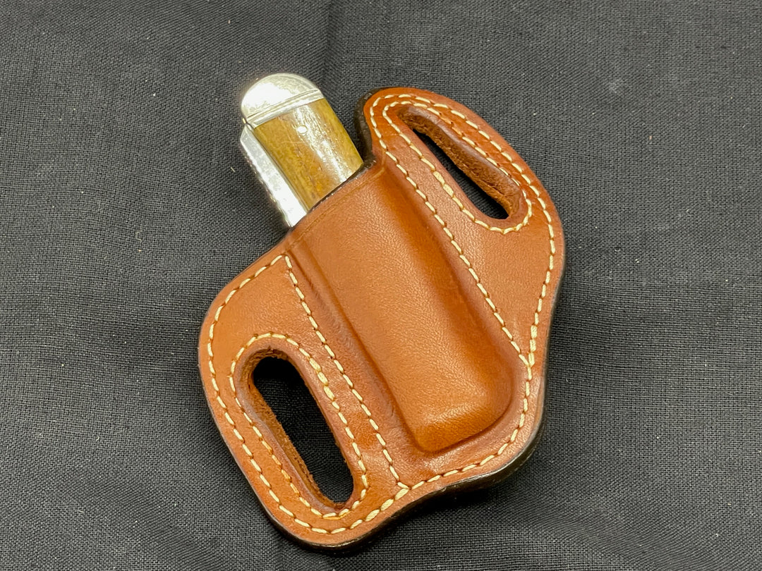 *In Stock* Cowboy Knife Sheath for 2 Blade Trapper 4 1/8"