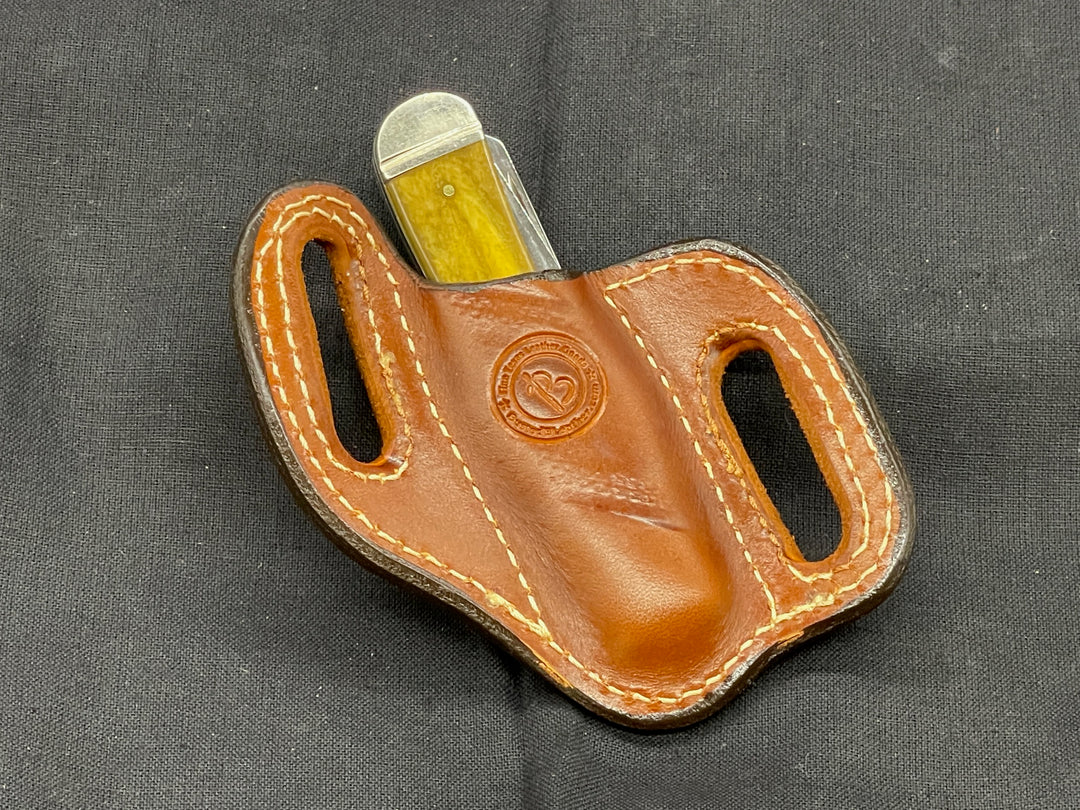 *In Stock* Cowboy Knife Sheath for 2 Blade Trapper 4 1/8"