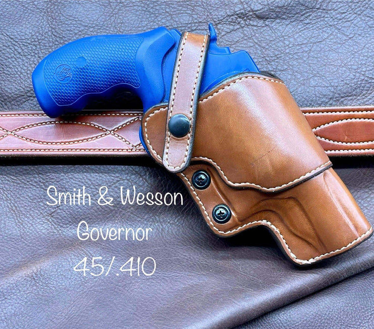 *Made to Order* LH/RH Bounty Hunter Dual Carry Position for Single or Double Action Revolvers-Busted B Leather