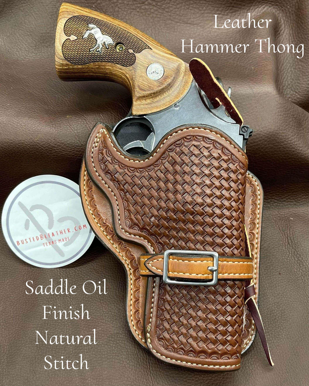 *Made to Order* LH/RH High Noon Western Holster for Double Action Revolvers Colt, S&W, & Ruger