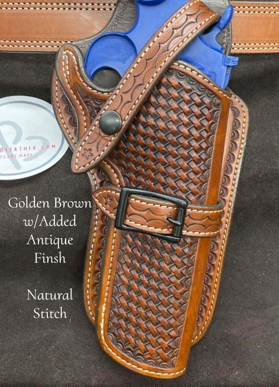 *Made to Order* LH/RH High Noon Western Holster for Double Action Revolvers Colt, S&W, & Ruger