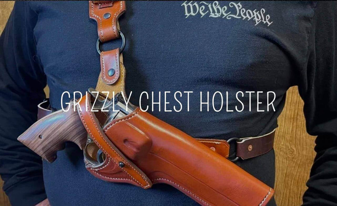 *Made to Order* "Grizzly" Chest Holster-Busted B Leather