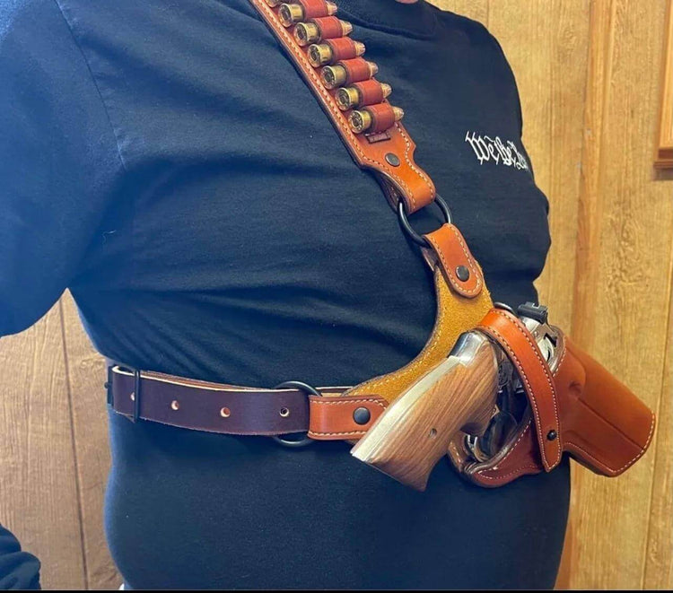 *Made to Order* "Grizzly" Chest Holster-Busted B Leather