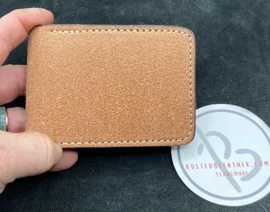 Ranch Hand Rough-Out Leather Wallet-Busted B Leather