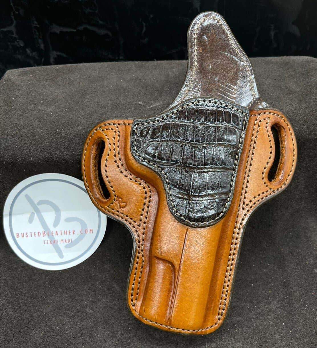 Ironside 1911 5" Genuine Nile Crocodile - Busted B Leather