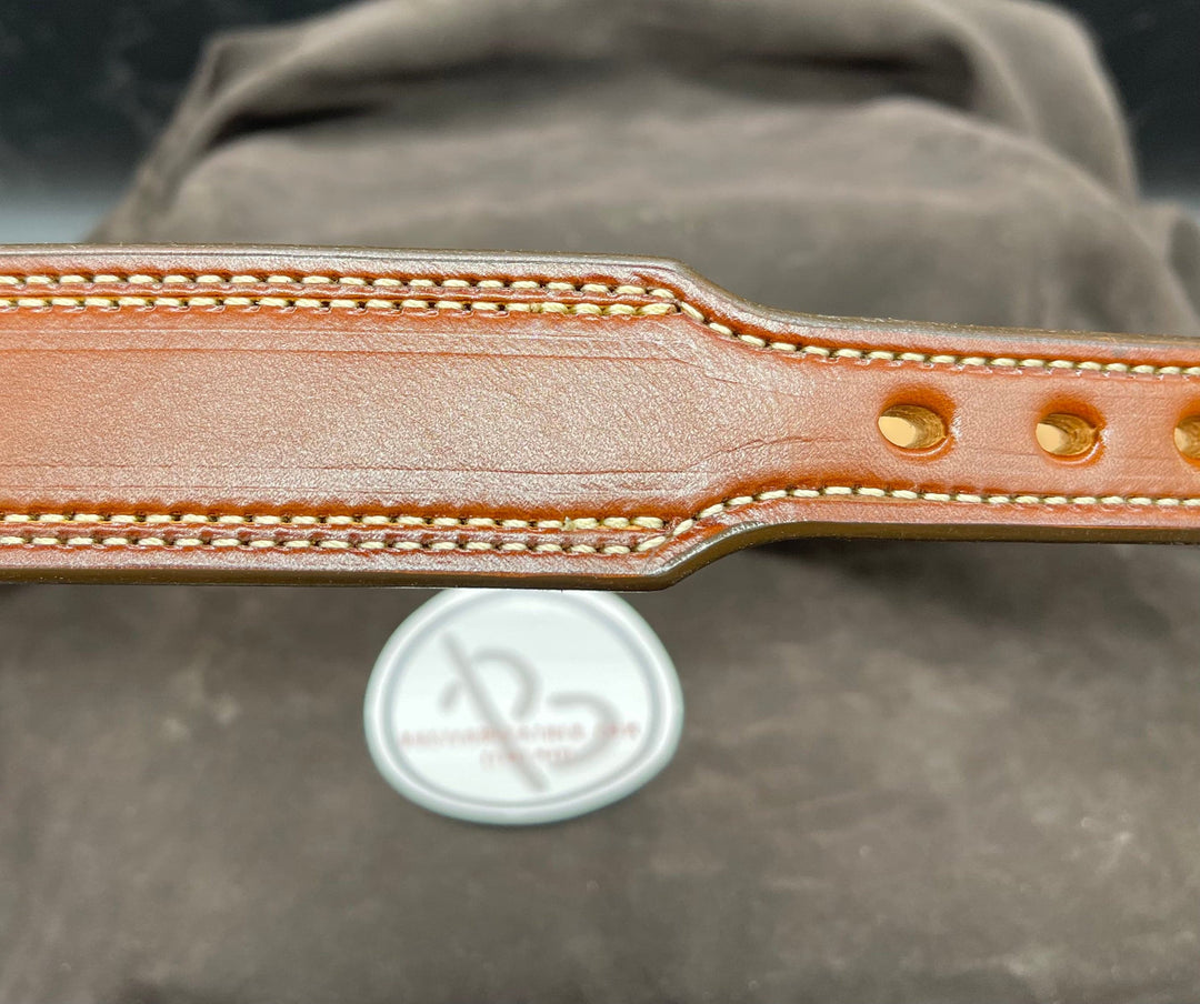 *Made to Order* 1.5" Tapper to 1" Carry Belt .25" Thick Double Stitch-Busted B Leather