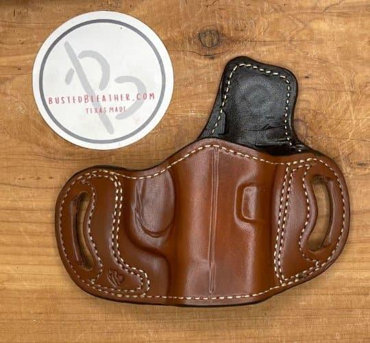 *Made to Order* LH/RH Belt Slide Holster Made for Your Gun-Busted B Leather