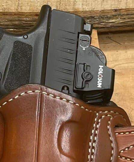 *Made to Order* LH/RH Belt Slide Holster Made for Your Gun-Busted B Leather