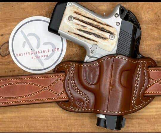 *Made to Order* LH/RH Belt Slide Holster Made for Your Gun-Busted B Leather