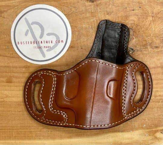 *Made to Order* LH/RH Belt Slide Holster Made for Your Gun-Busted B Leather