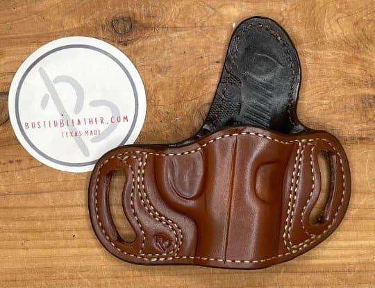 *Made to Order* LH/RH Belt Slide Holster Made for Your Gun-Busted B Leather