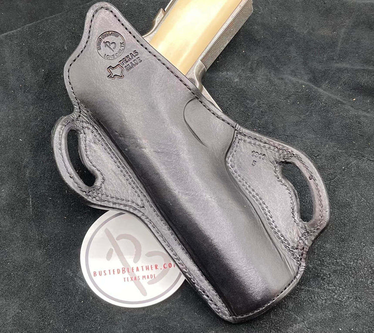 *Made to Order* LH/RH Texas Bodyguard Holster Made for Your Gun-Busted B Leather