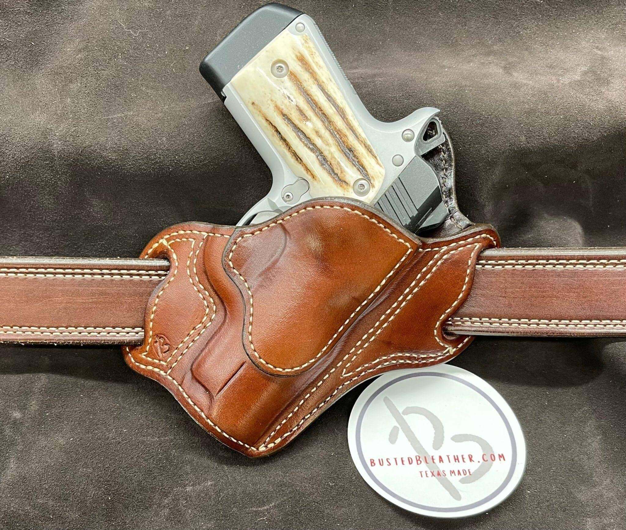 VTG chas bleumel gun holster made in Texas top