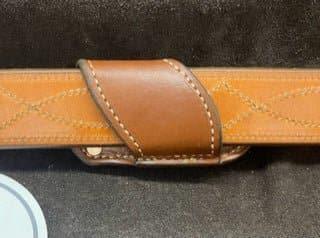 *Made to Order* Premium Sideways Knife Sheath for a Case 2-Blade Trapper Knife-Busted B Leather